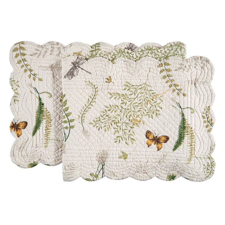 Althea Green Garden Botanical Table Runner for wholesale by C&F Home
