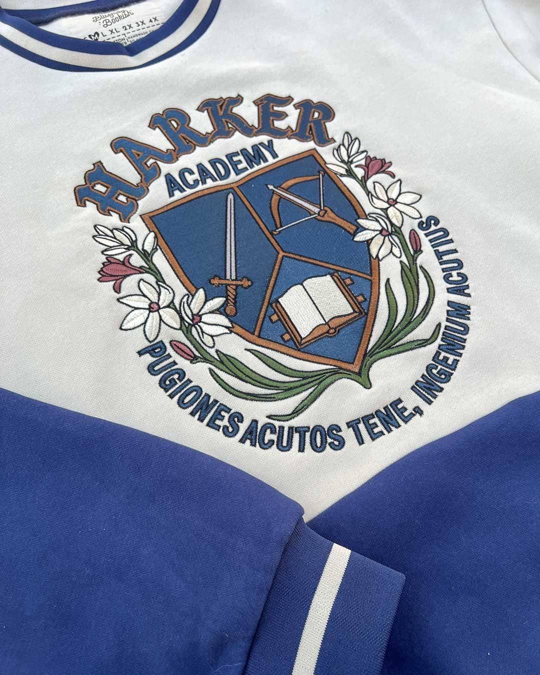 Blissfully Bookish Company - Wholesale Sweatshirt - Women's - Officially Licensed Harker Academy Embroidered Sweatshirt7