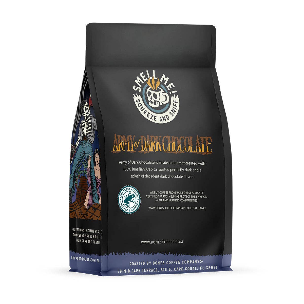Bones Coffee Company - Vendita all'ingrosso Caffè in grani - Army of Dark Chocolate Coffee | 340 g | Chicchi interi e macinato5