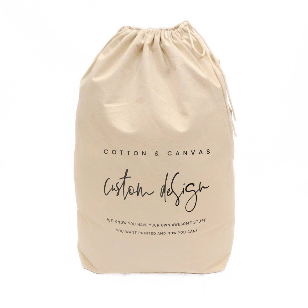 The Cotton & Canvas Co. - Vente Sachet cadeau - Sac de Père Noël personnalisé (votre logo/votre propre design)0