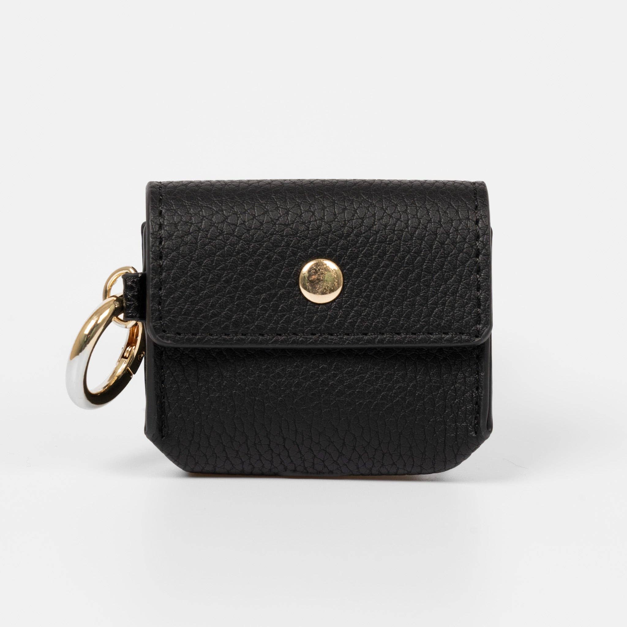 ÊTRE - Wholesale Airpod/Earbud Case - Men's - Asher Wireless Earbuds Case - Black, Faux Leather0