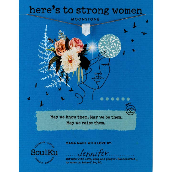 SoulKu - Wholesale Pendant/Charm Necklace - Moonstone Empowering Necklace for Strong Women