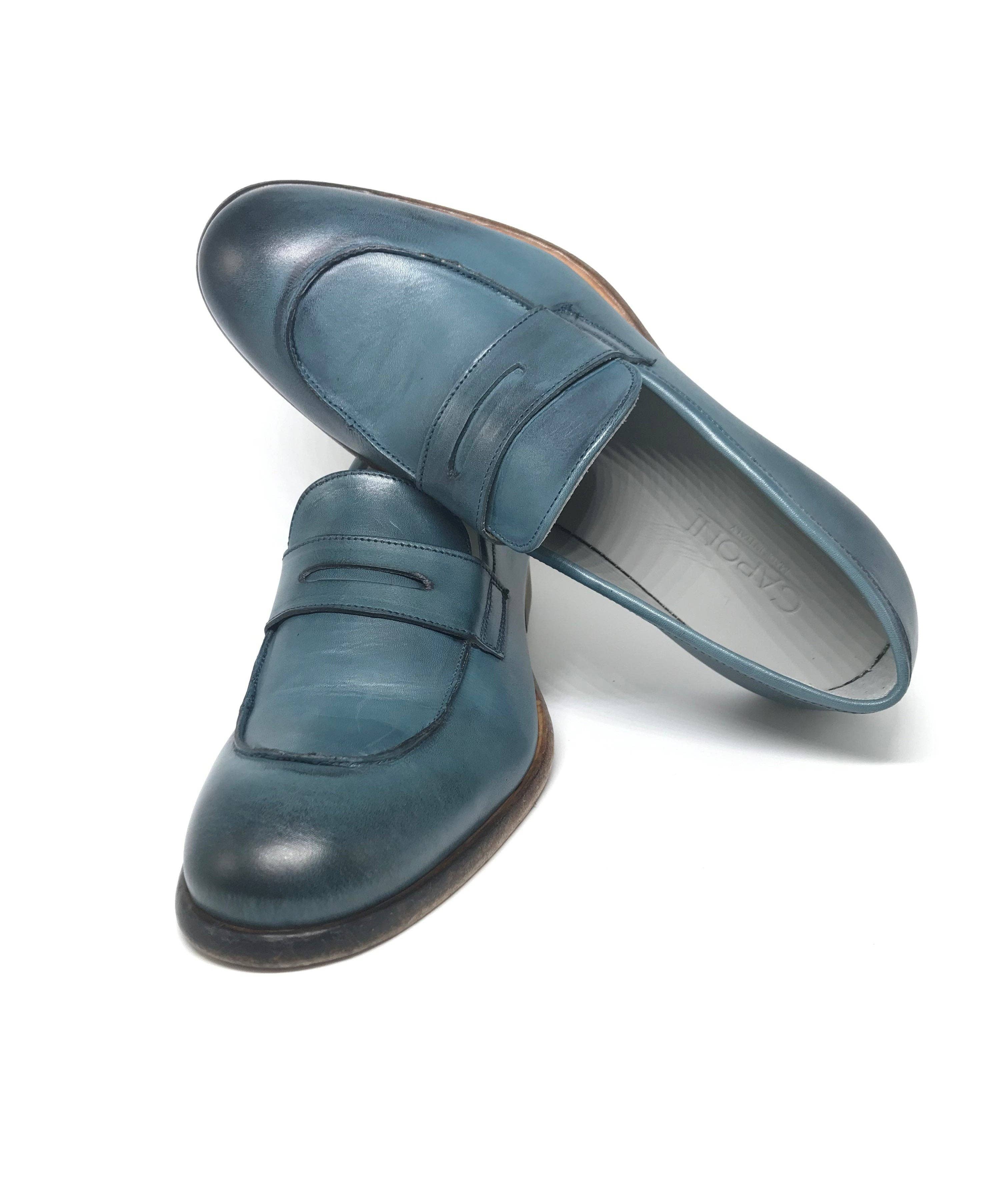 Caponi – Großhandel Loafer – Herren – Mokassin Naples aus echtem Leder2