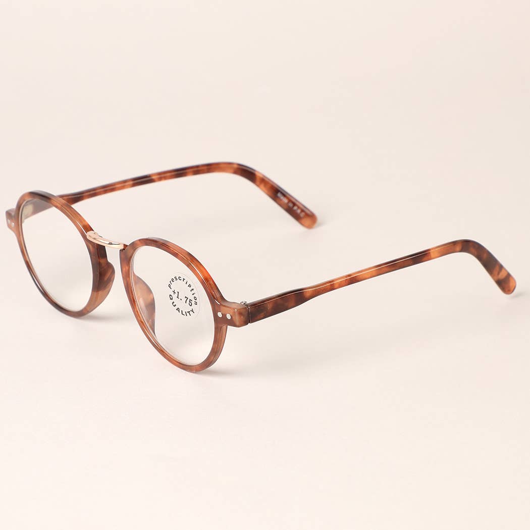  ASSORTED COLOR Round Leopard Reading Glasses for wholesale on Faire4