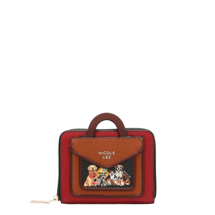 MINI COMPACT BRIEFCASE ZIP WALLET for wholesale by Nicole Lee USA