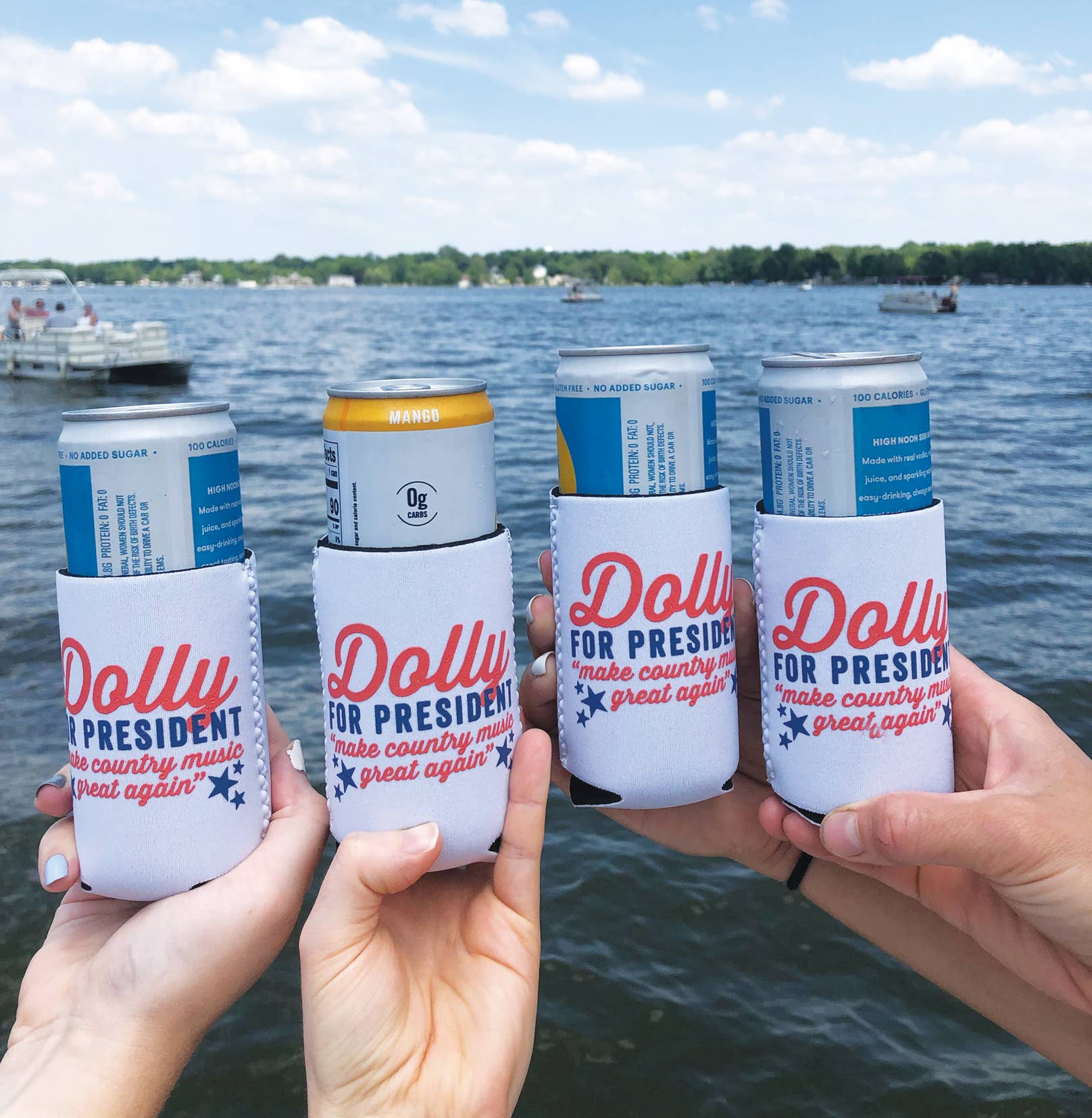 SOUTHERN FRIED DESIGN BARN - Wholesale Drink Huggers & Koozies - Dolly for President - Coozie2