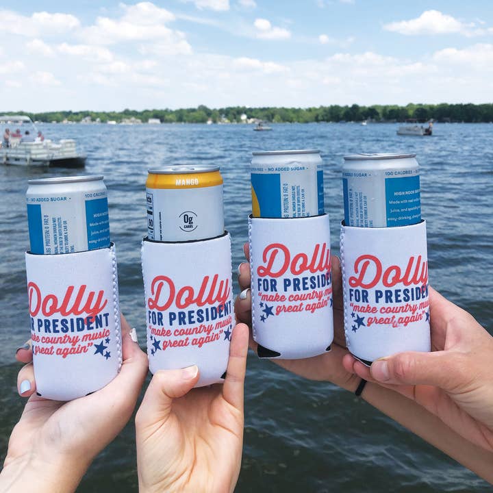 SOUTHERN FRIED DESIGN BARN - Wholesale Drink Huggers & Koozies - Dolly for President - Coozie2