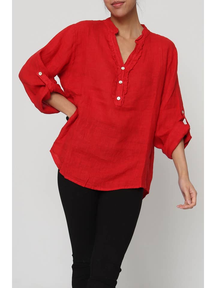 LÉA & LUC – wholesale Blouse – Women’s – 100% Linen Blouse REF. 664919