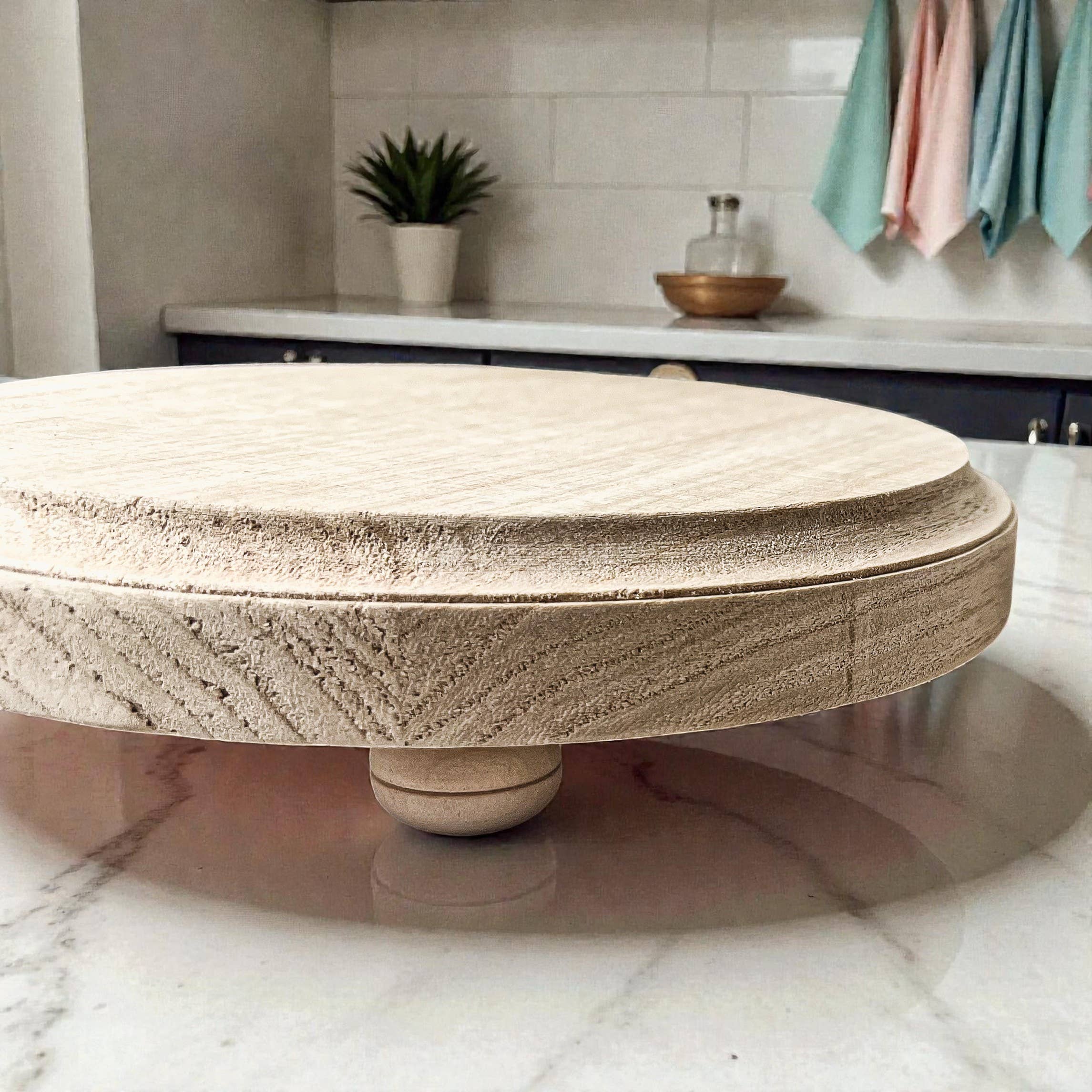 Gia Roma - Wholesale Decoratief dienblad - Ronde houten standaard en sierbord voor tafeldecoratie40