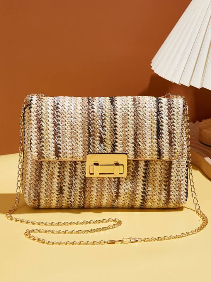 Sac à bandoulière chaîne tressée bohème en or pour la vente par 1 the Woman