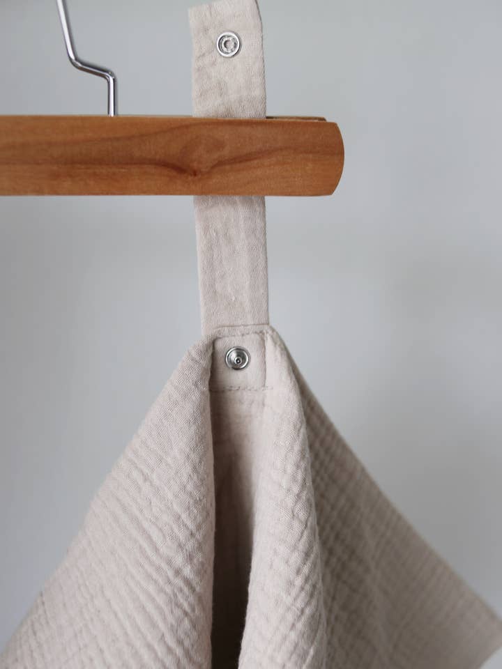 Marlowe & Co - Wholesale Security/Cuddle Blanket - Baby - Natural Sand Organic Cotton Muslin Lovey Blanket3