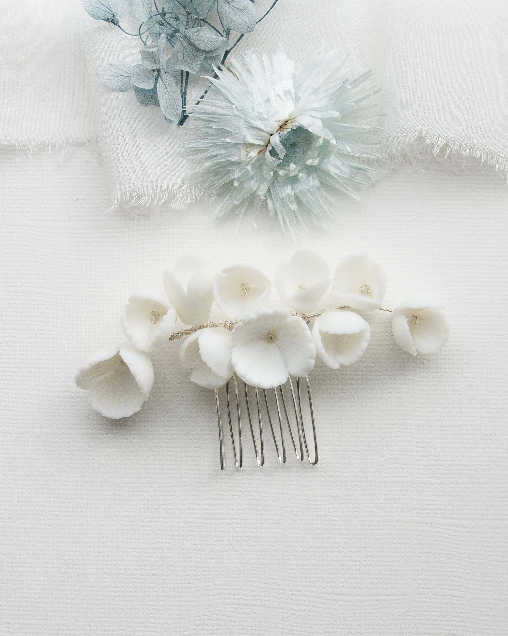 allureweddingjewelry - Wholesale Hair Pin - Angie Flower Comb1
