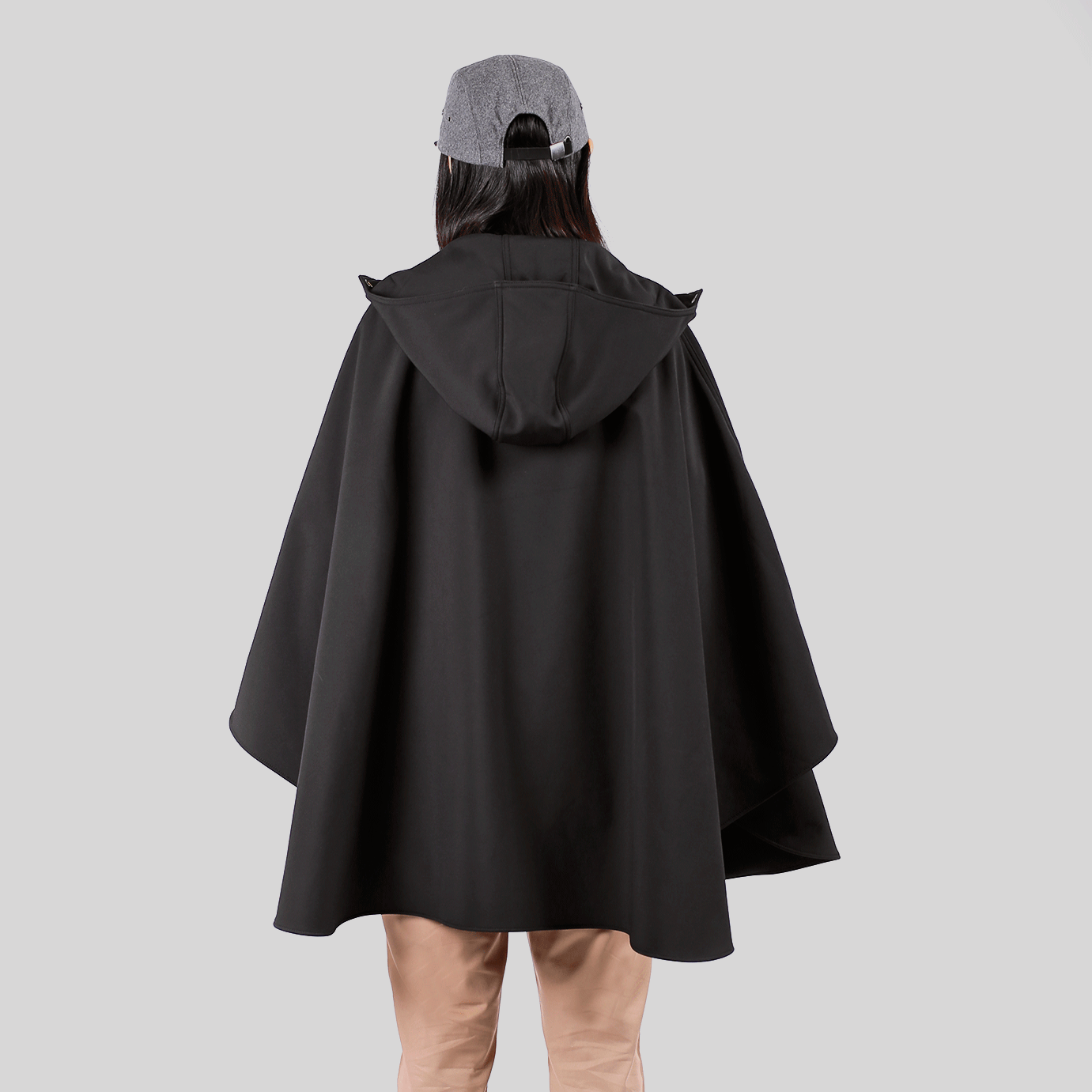 Muttonhead - Wholesale Poncho - Unisex - Rain Poncho - Black3