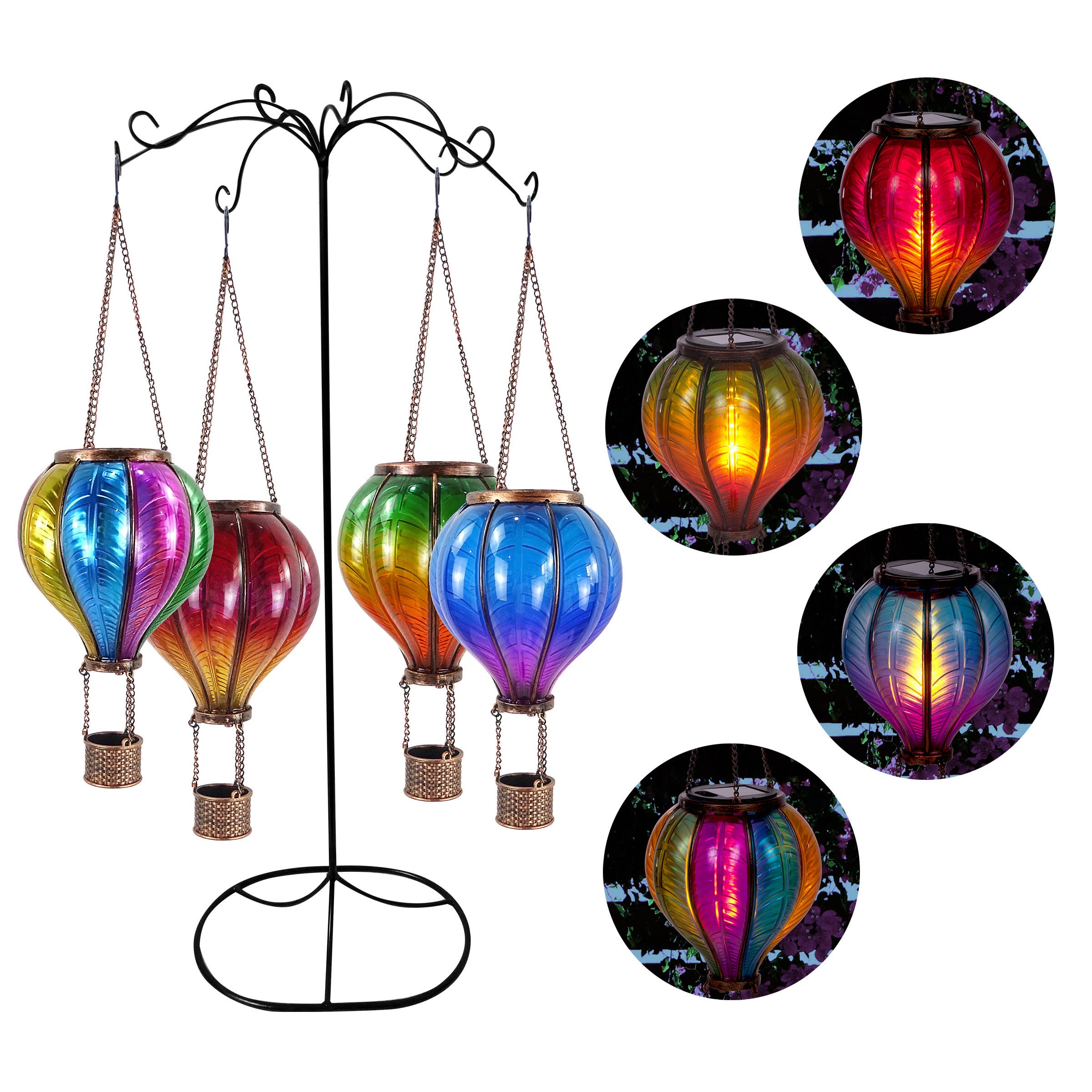 Alpine Corporation - Wholesale Outdoor/Lawn Light - Alpine Corporation Solar Balloon Light with Flickering LEDs1