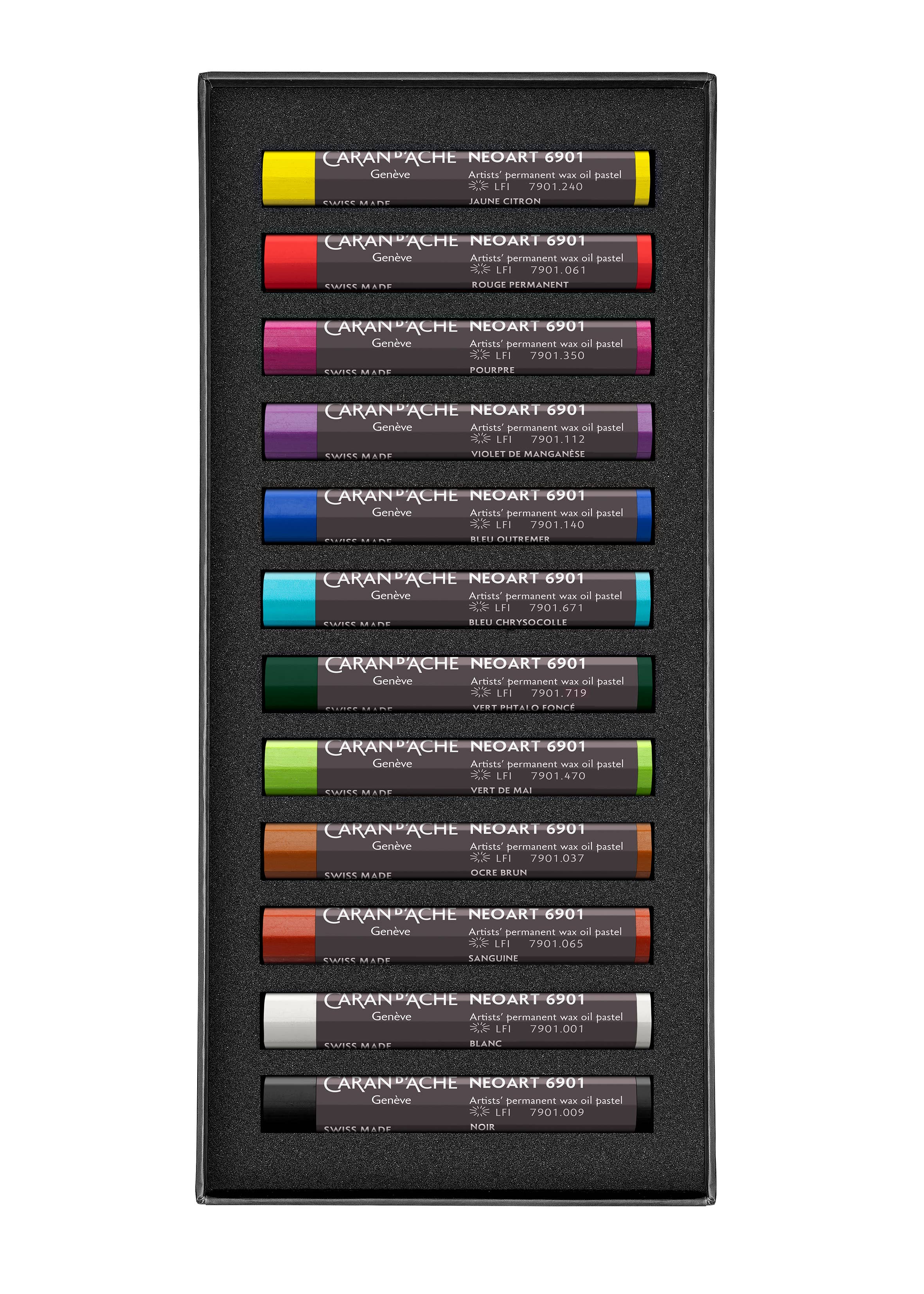 Caran d'Ache - Wholesale Pastels - Set of 12 NeoArt 6901 Pastels2