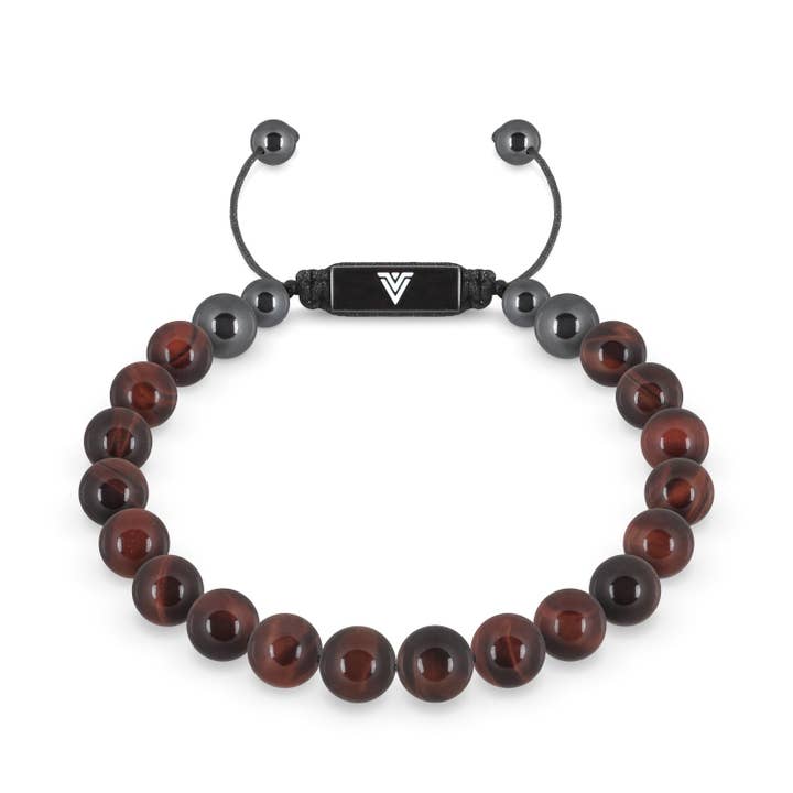 Red Tigers Eye Shamballa Bracelet for wholesale by VOLTLIN
