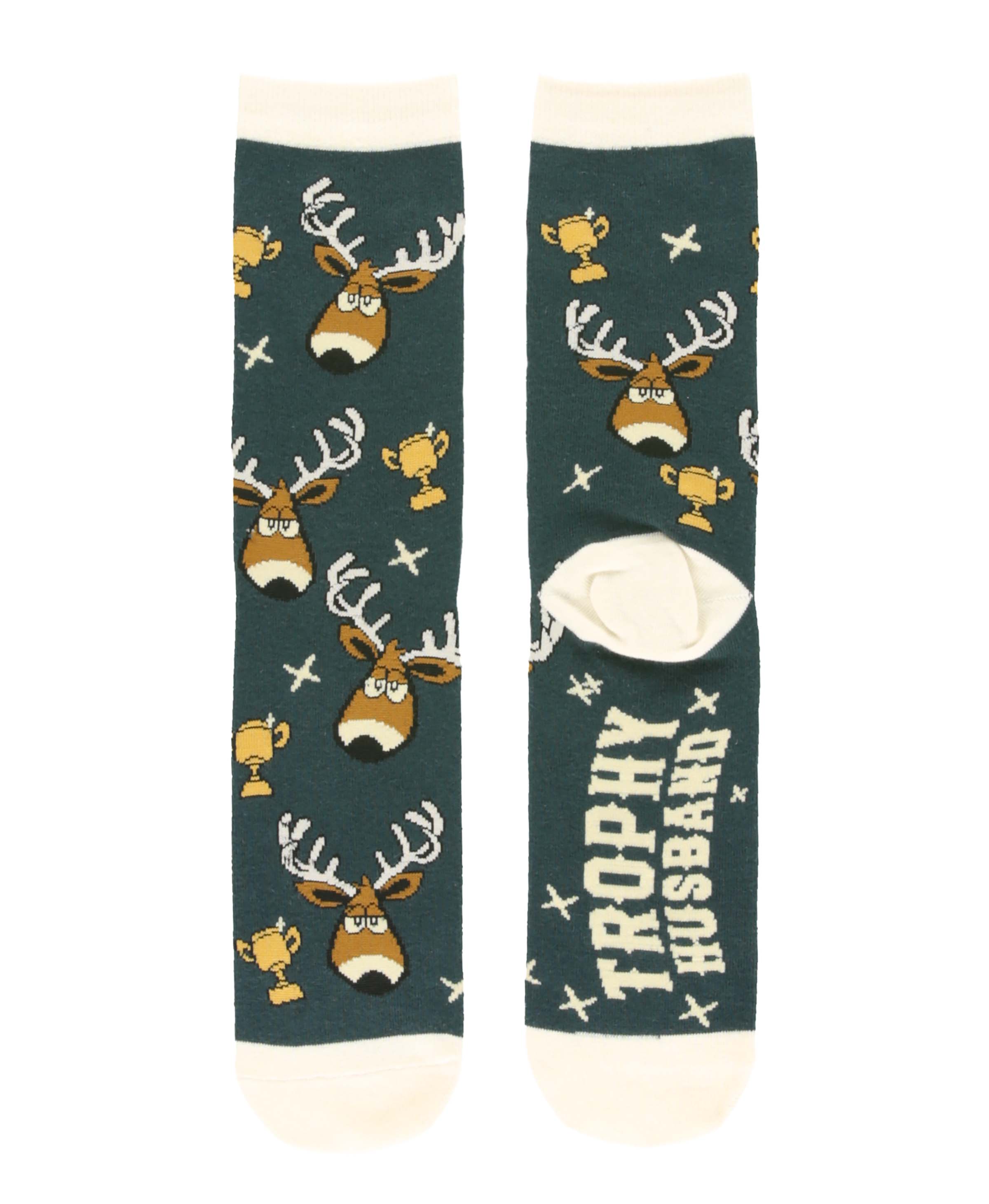 Lazy One - Wholesale Socks - Unisex - Trophy Husband Blue Crew Sock0