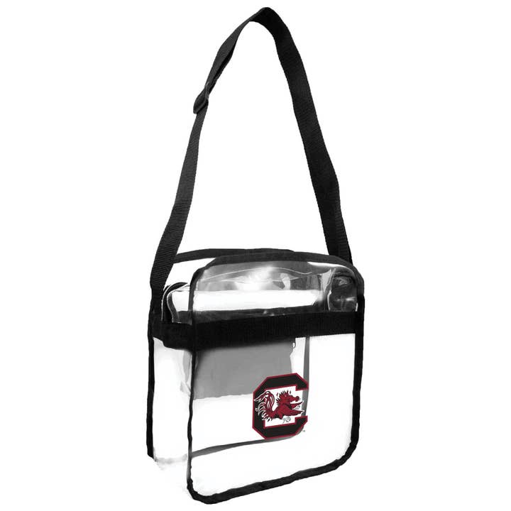 NCAA South Carolina Gamecocks Clear Carryall Crossbody for wholesale by Little Earth Productions
