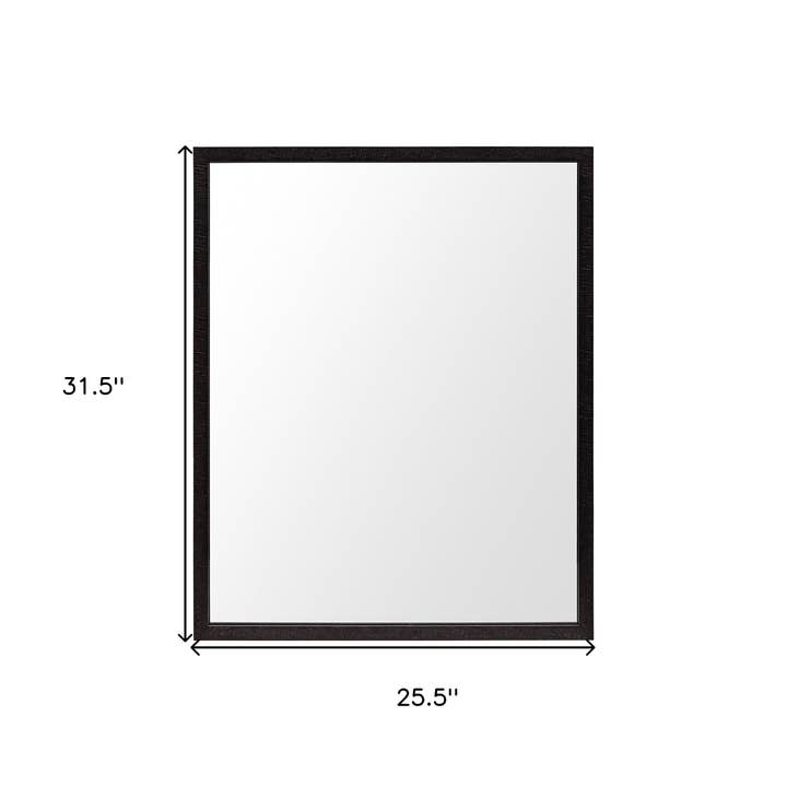 HomeRoots - Wholesale Vanity mirror - 32" Espresso Framed Bathroom Vanity Mirror2