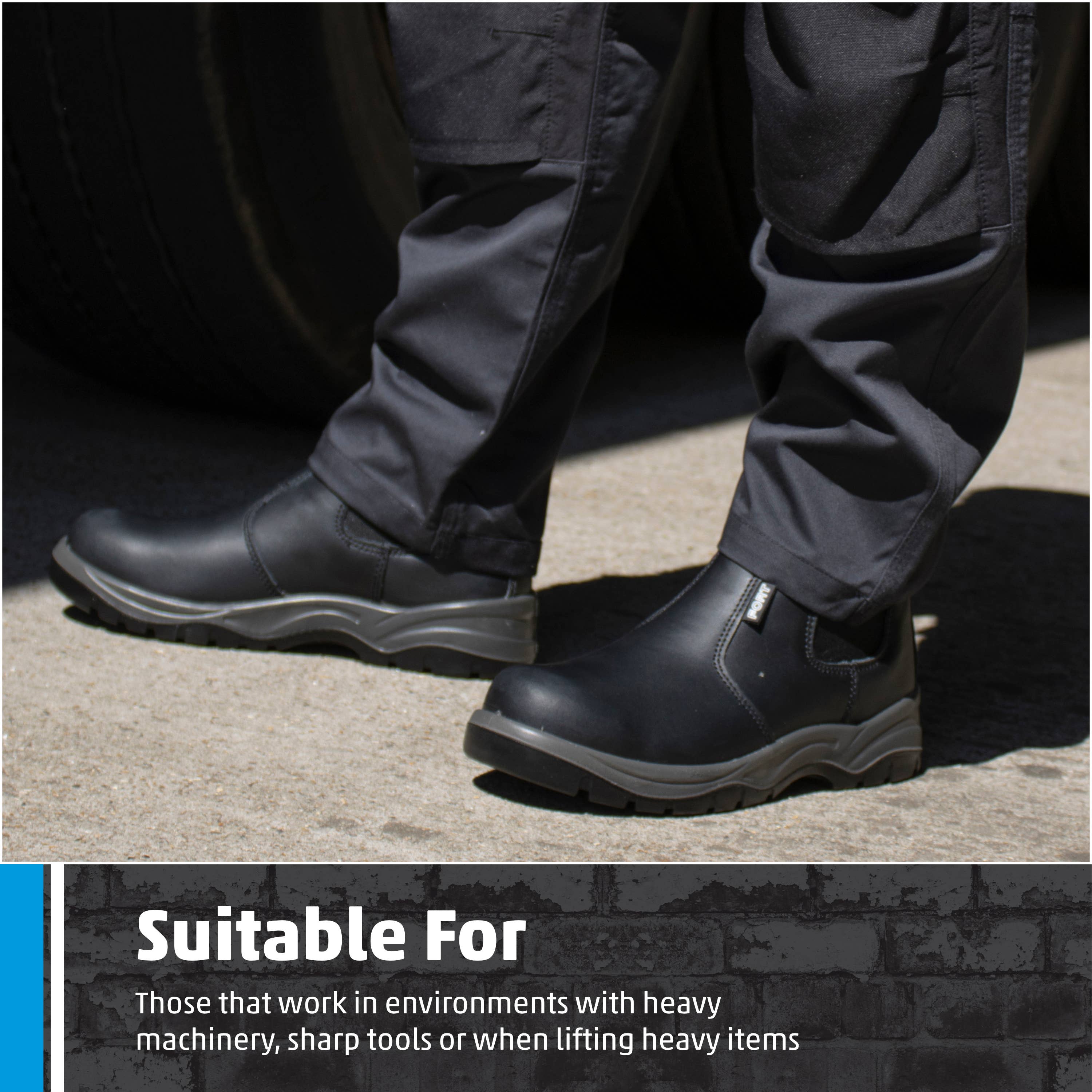 TuffStuff Workwear – wholesale Chelsea boots – Men's – Fort Nelson Leather Safety Boots with Steel Toe Caps6