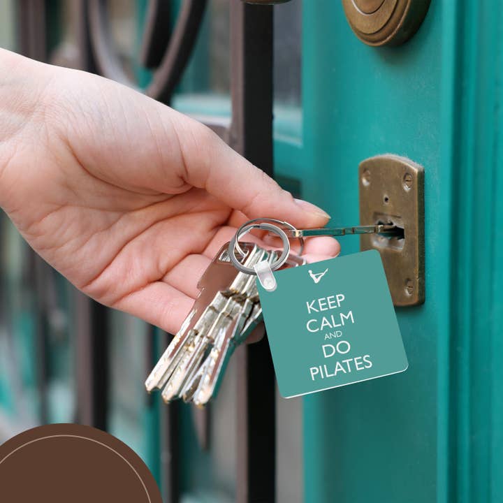 3dRose - Wholesale Keychain - Unisex - 3dRose, Keep calm and do pilates, Key Chain5