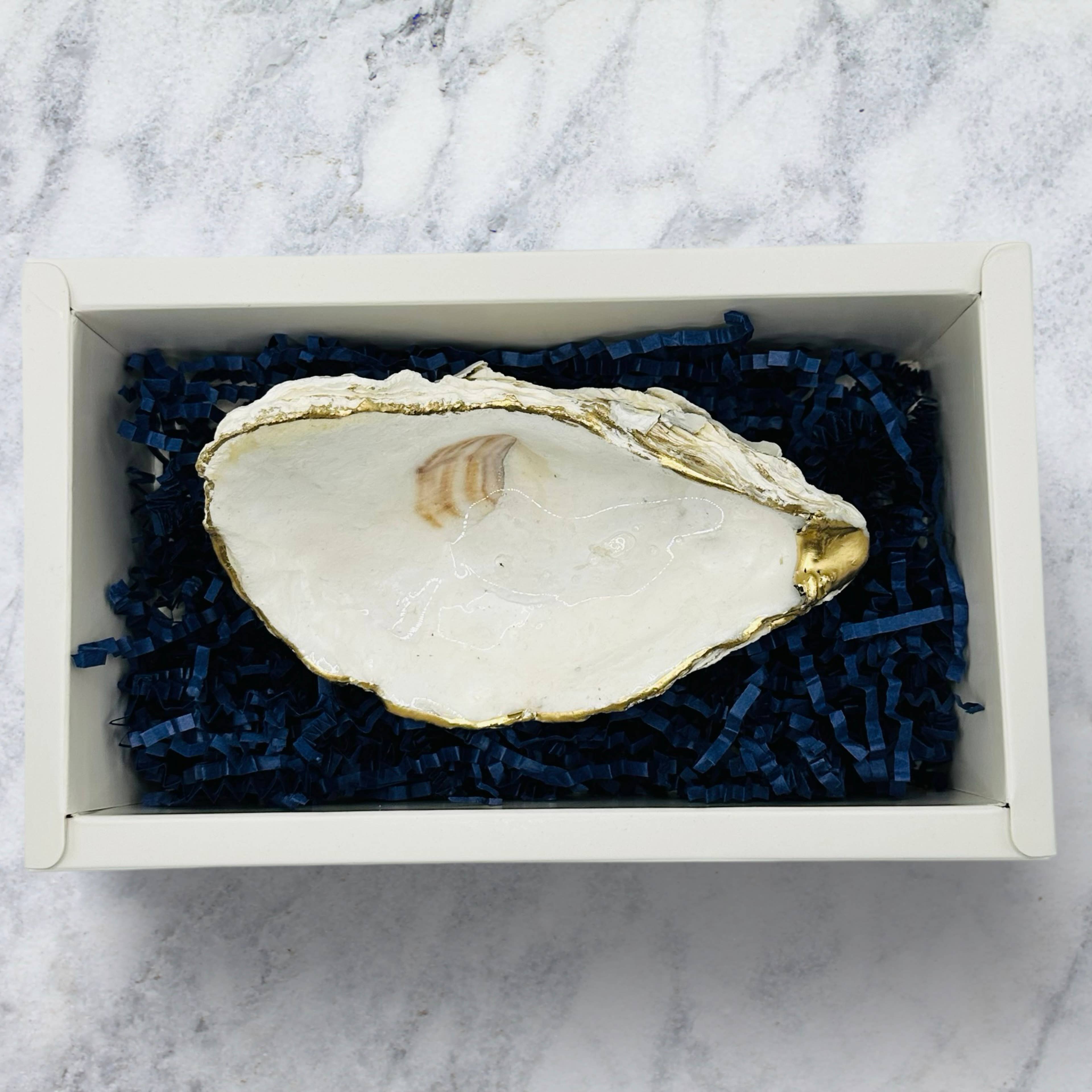 Shell Yeah By Jaks LLC - Wholesale Jewellery dish - Golden Coast Oyster Shell Jewelry Tray – Gold Rim3