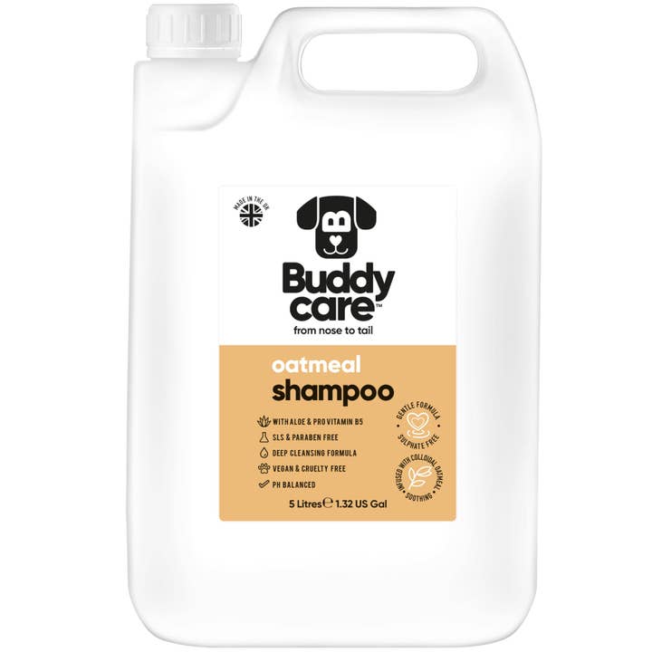 Buddycare Dog Shampoo - Oatmeal - 5L / 1.32 Gal for wholesale by Buddycare