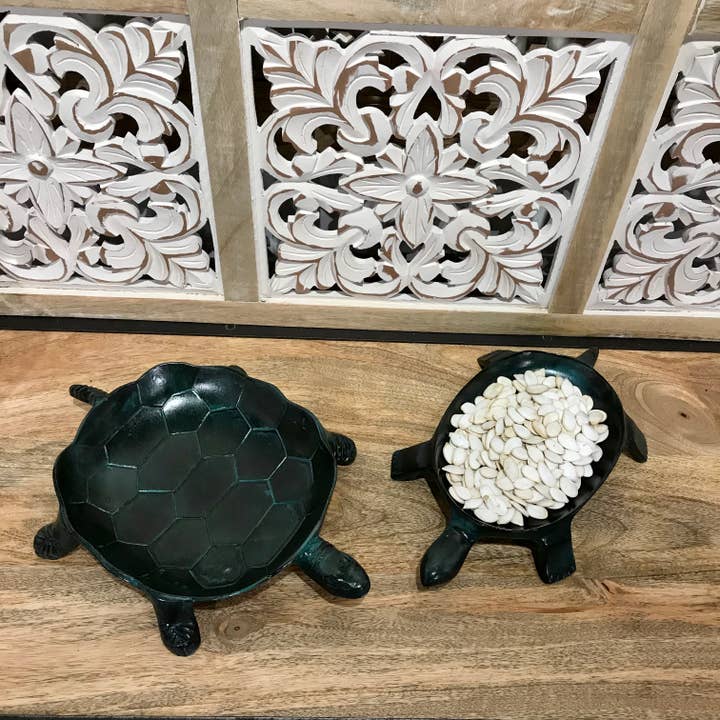Wilco Home - Wholesale Platter - Cast Aluminum Turtle Serving Platter