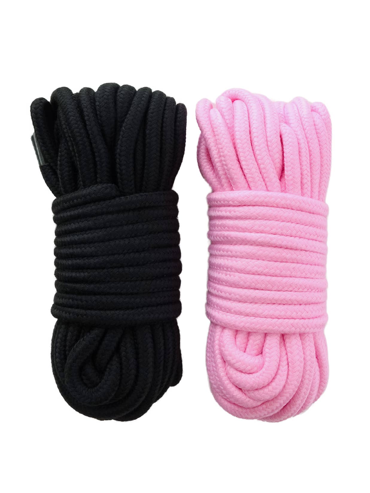2PK COTTON SHIBARI ROPE - PINK AND BLACK for wholesale on Faire