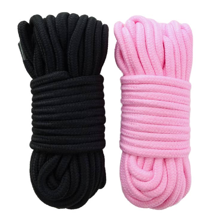 2PK COTTON SHIBARI ROPE - PINK AND BLACK and other Purchase Wholesale whipper snipper cord. Free Returns & Net 60 Terms on Faire trending on Faire.