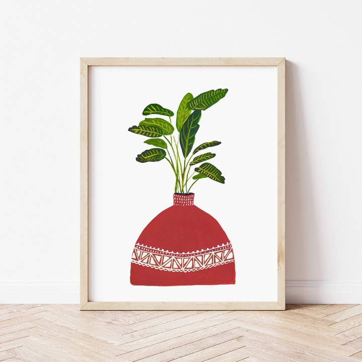 Paradis fugl i terracotta pot for engroshandel hos Nabeela Rumi