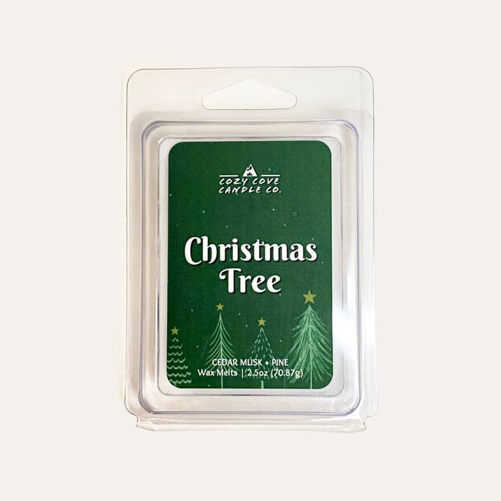 Christmas Tree | Scented Wax Melts 2.5 oz. for wholesale by Cozy Cove Candle Co LLC