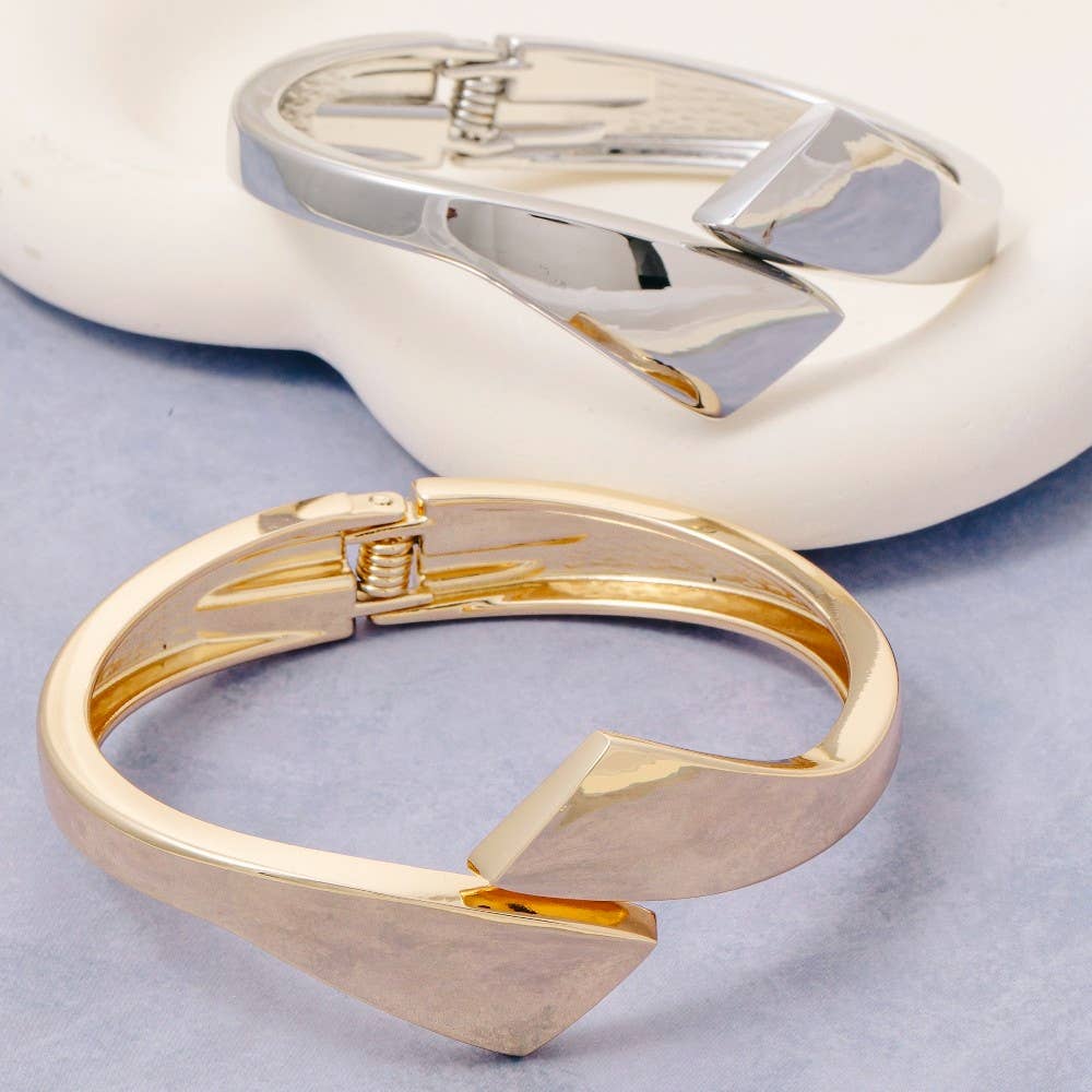 The Looks by Fame Accessories - Wholesale Bangle Bracelet - Layered Bang Hinge Bangle Bracelet0