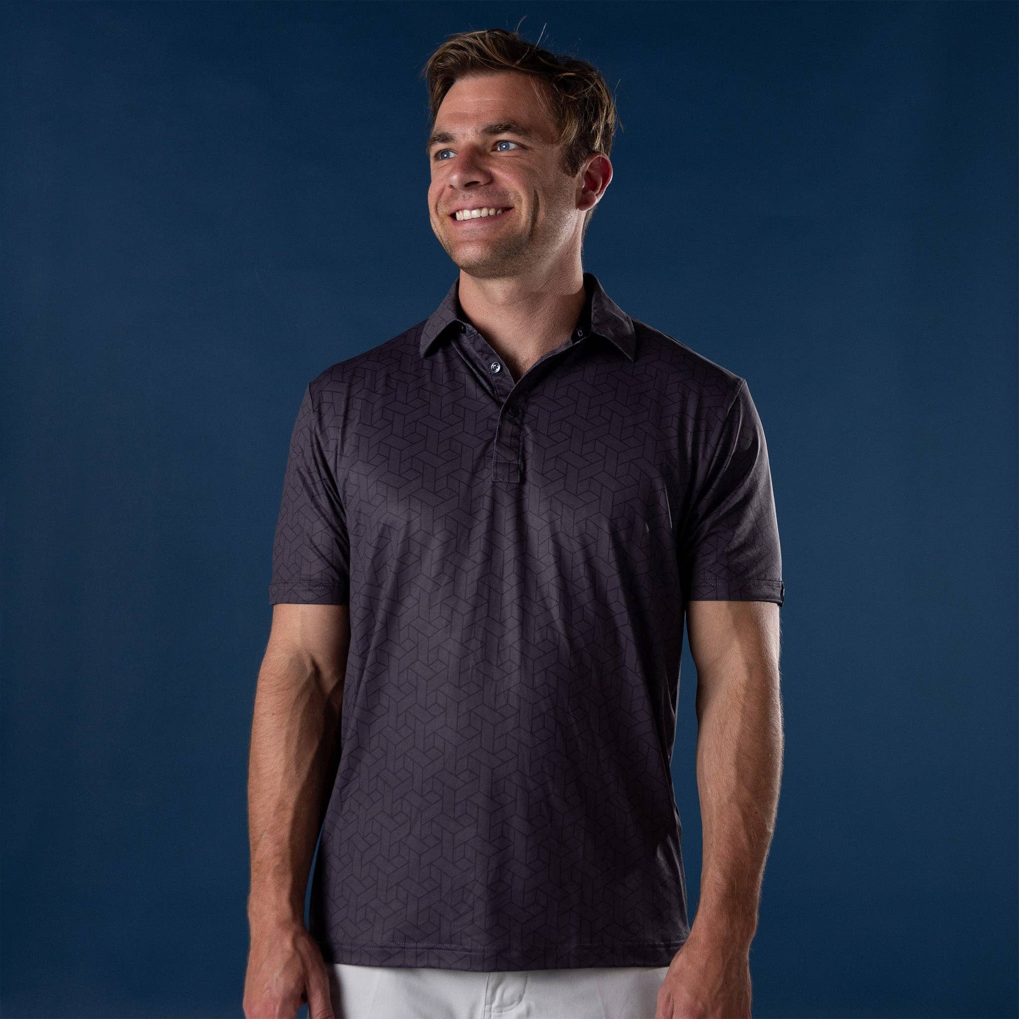 Pure Golf Company - Wholesale Polo - Men's - Gray Matter1