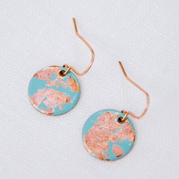 Cuivre Éclat | Boucles d'oreilles Cercle | CG007 pour la vente par Copper Bee