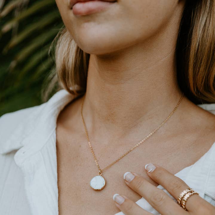 Perle halskæde for engroshandel hos Meghan Bo Designs