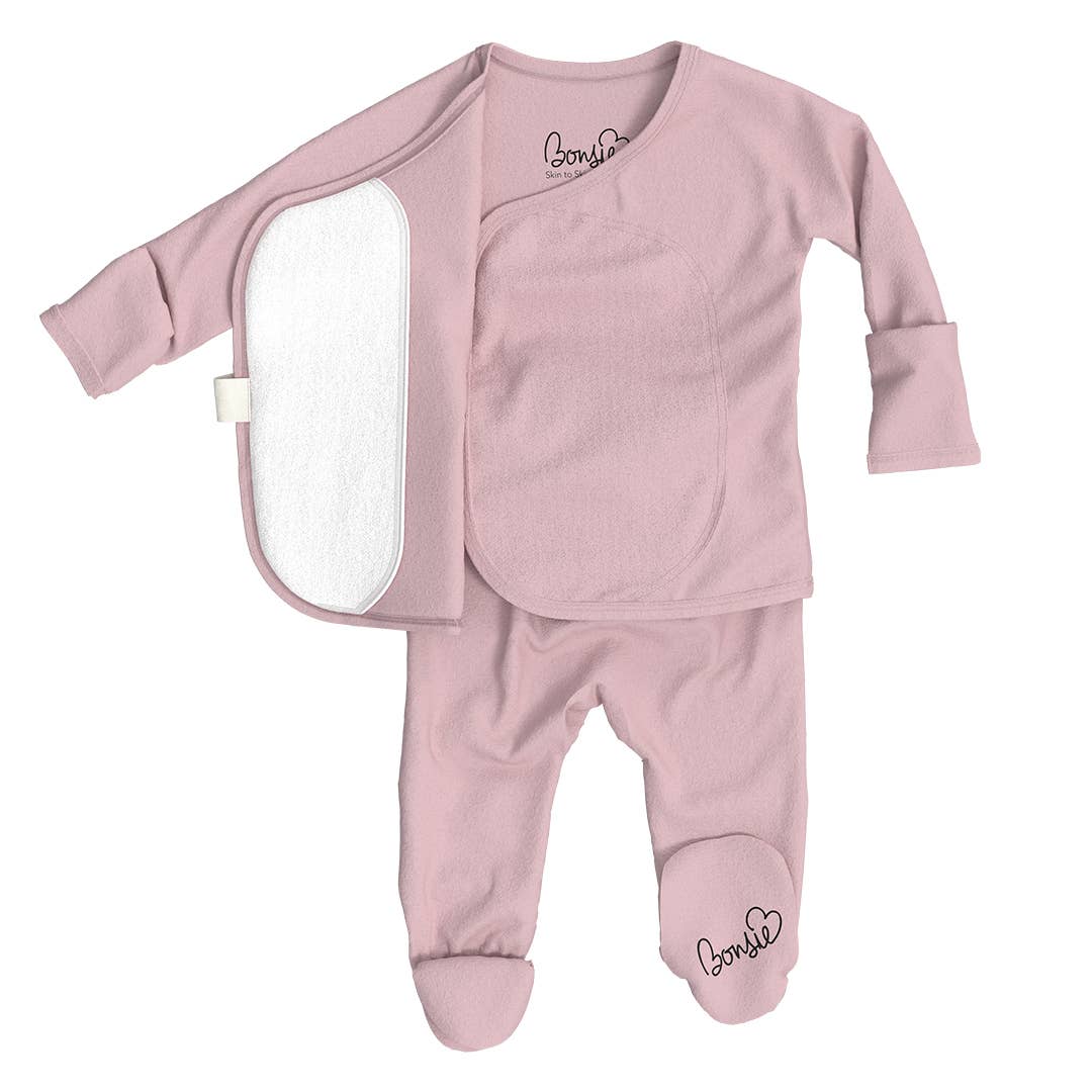 Bonsie Skin to Skin Babywear - Wholesale Bodysuit (Footed) - Baby - Footie - Peony1