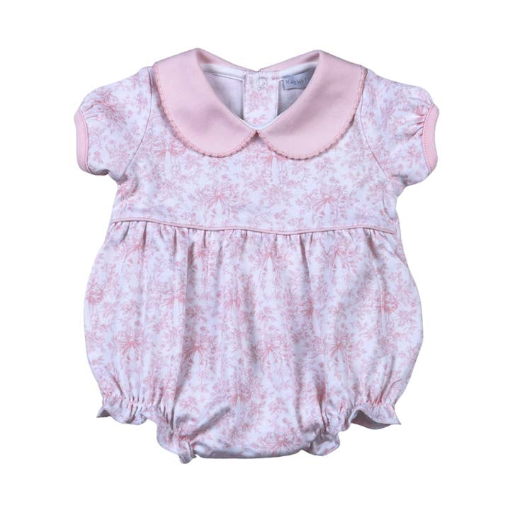 HGI-931 Gigi Pink Toile Ride Korte Ærmer Boble for engroshandel hos Hug Me First