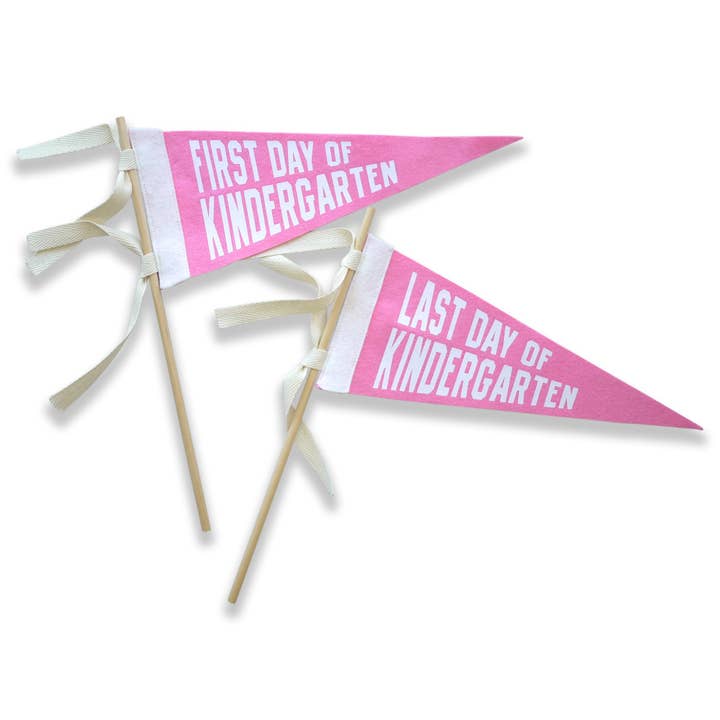 The Letterman Co – Bandeira por atacado – Primeiro dia Galhardete escolar no último dia - ROSA