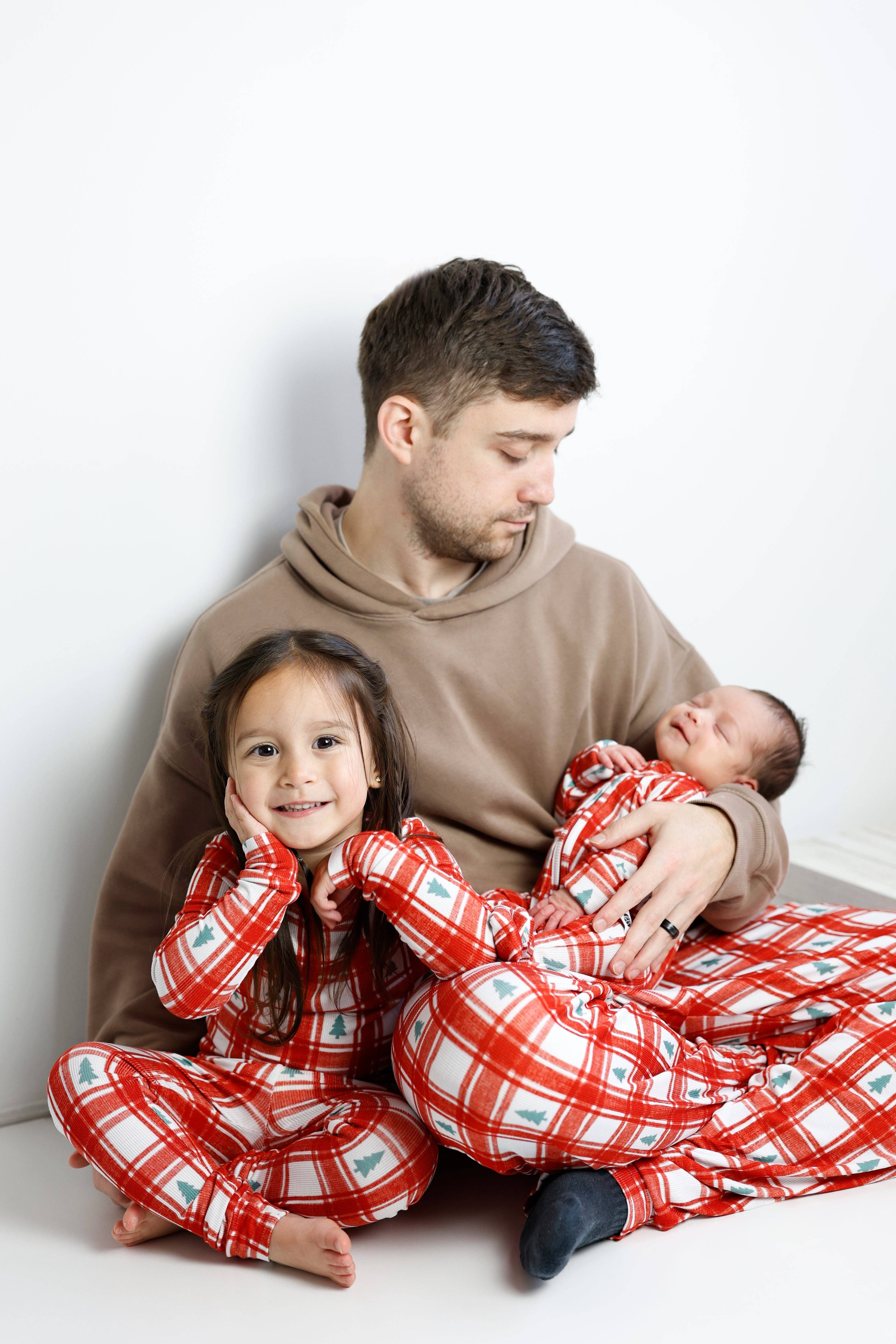 Belle & bros – wholesale Pyjamasunderdel - Barn – PLAID PINES | JOGGARE3