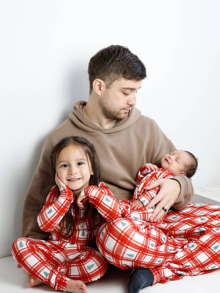 Belle & bros - Wholesale Jumpsuit - Baby - PLAID PINES | ZIP ROMPER3