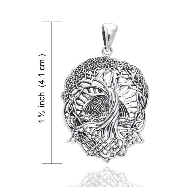 Silver Insanity - Wholesale Individual Charm/Pendant - Rising Sun - Interconnect Celtic Knot Tree of Life Sterling Silver Pendant3