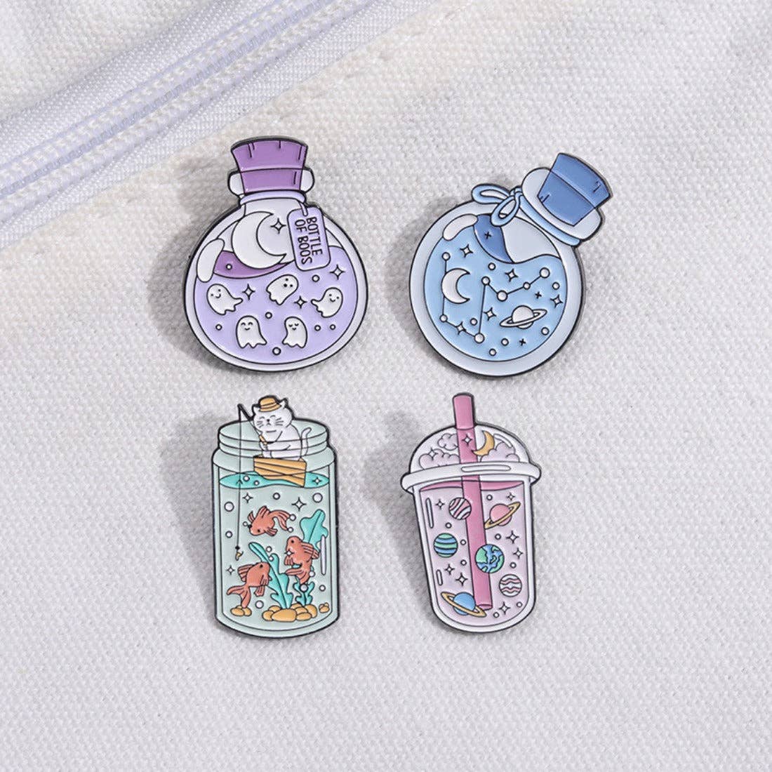 Magia Design - Wholesale Lapel Pin/Button - Whimsical Potion & Planet Enamel Pin14