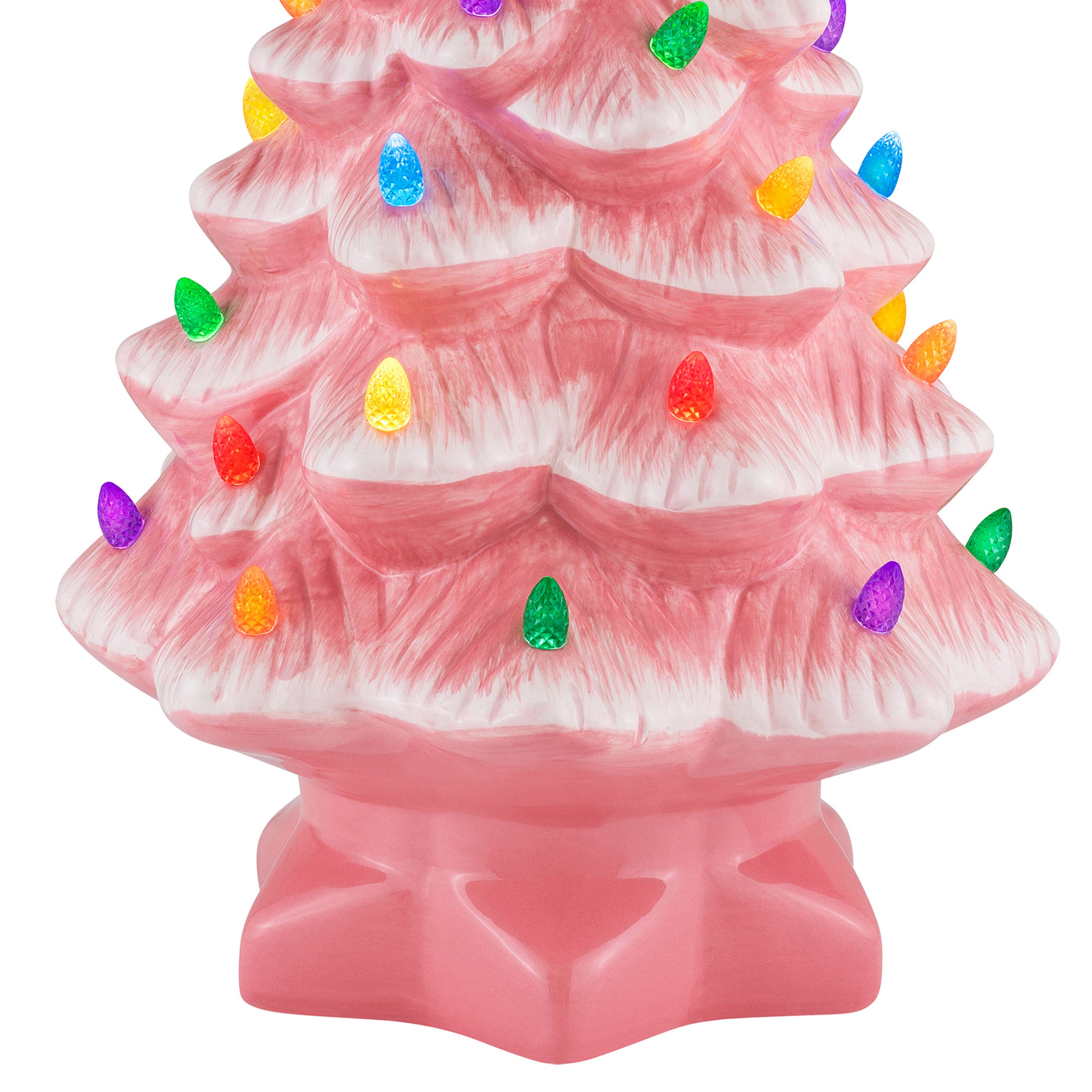 Mr. Christmas - Wholesale Christmas Decoration - 14" Nostalgic Tree - Pink3