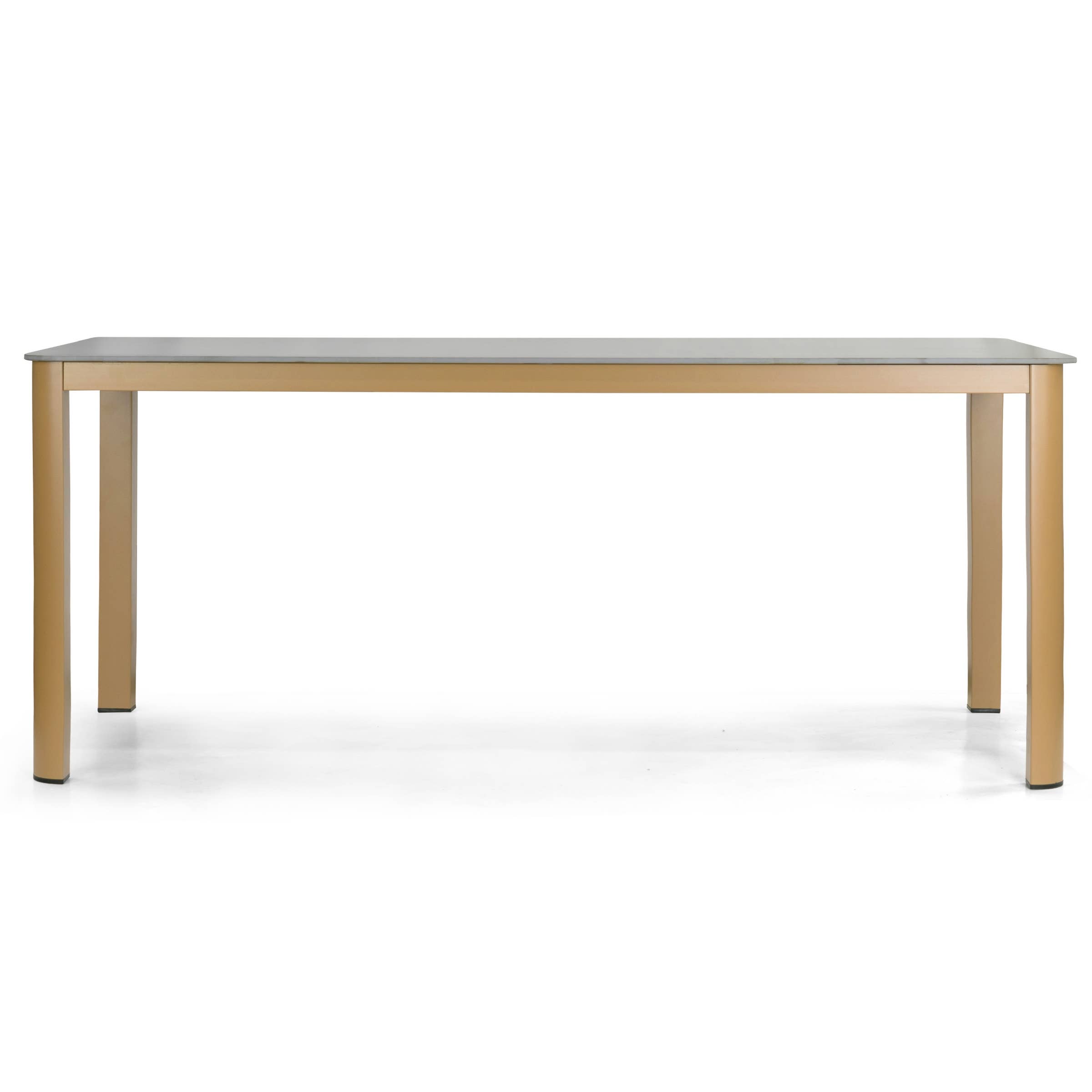 Glamour Home - Wholesale Patio Table - Bia Brown Outdoor Dining Table with Stone Top6