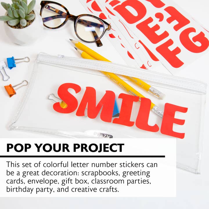 BAZIC Products - Wholesale Sticker - Kids & Baby - Alphabet & Number 2" Classic Color (10 SHEETS)3