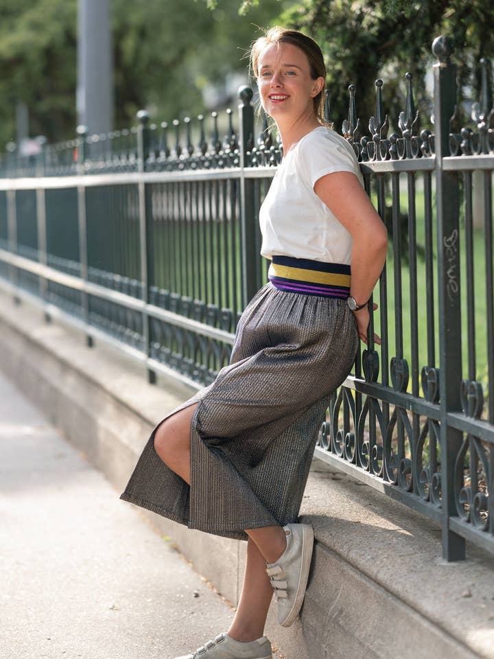 Isaure Gold Skirt for wholesale by Les Petits Lots