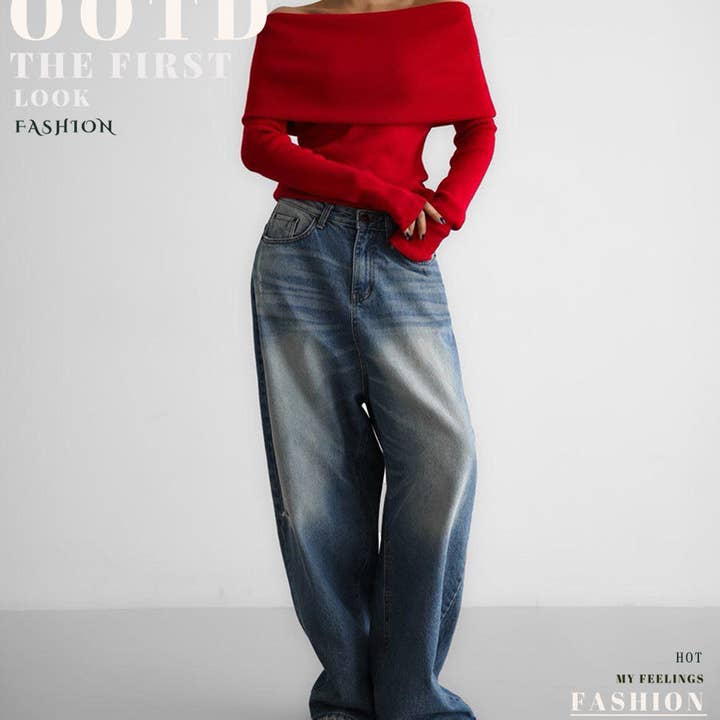 Marayn - Wholesale Knit Sweater - Women's - Chic OffShoulder Knit Sweater for FallWinter 202530