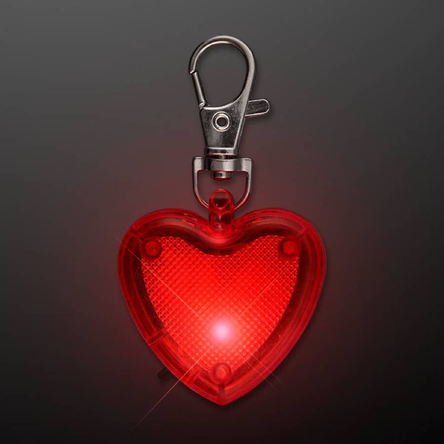 Blinkee.com, LLC - Venta al por mayor Llavero - Unisex - Juego de llaveros de emergencia Red Heart Safety con linterna2