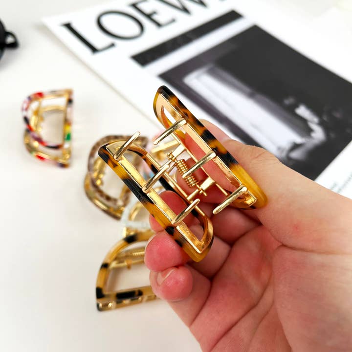 mildstyles - Wholesale Hair Clip - Women's - Half round alloy hair claw clip4